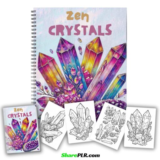 Zen Crystals 25 Coloring Pages 510x510