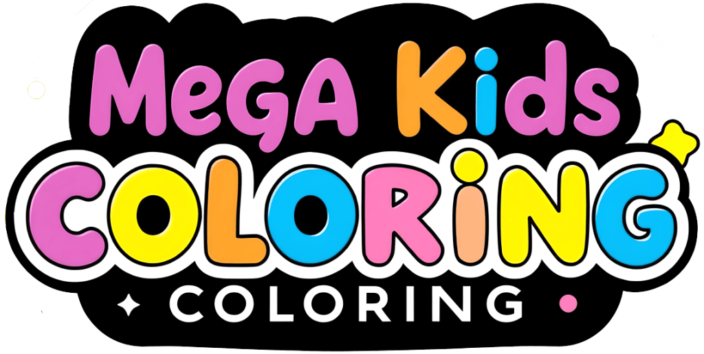 Logo Mega Kids Coloring Nen