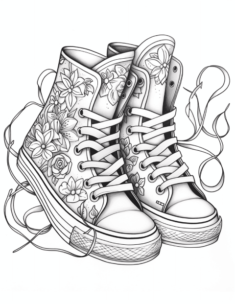 240 Fashion Shoes Coloring Pages 14