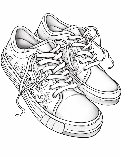 240 Fashion Shoes Coloring Pages 15