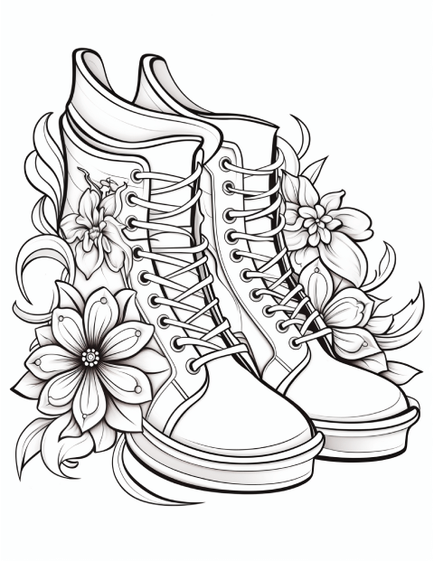 240 Fashion Shoes Coloring Pages 8