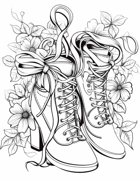 240 Fashion Shoes Coloring Pages 9