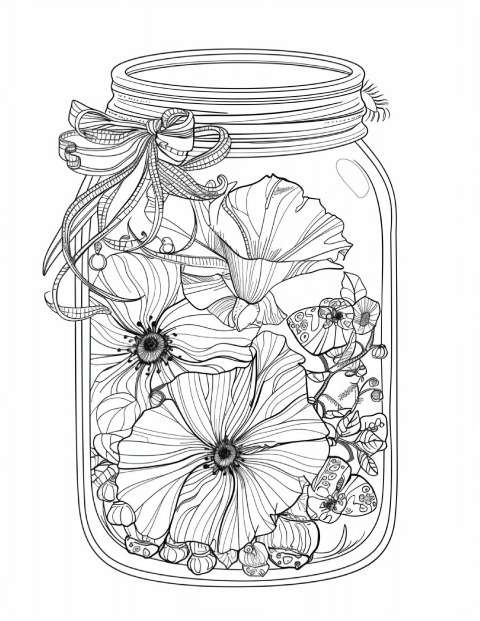 250 Life Inside Jar Coloring Pages For Adults 12