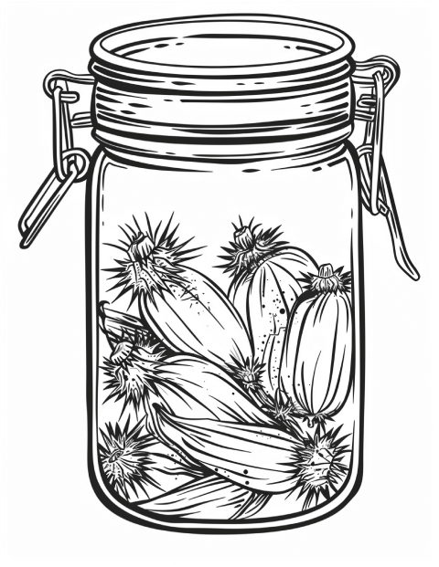 250 Life Inside Jar Coloring Pages For Adults 15