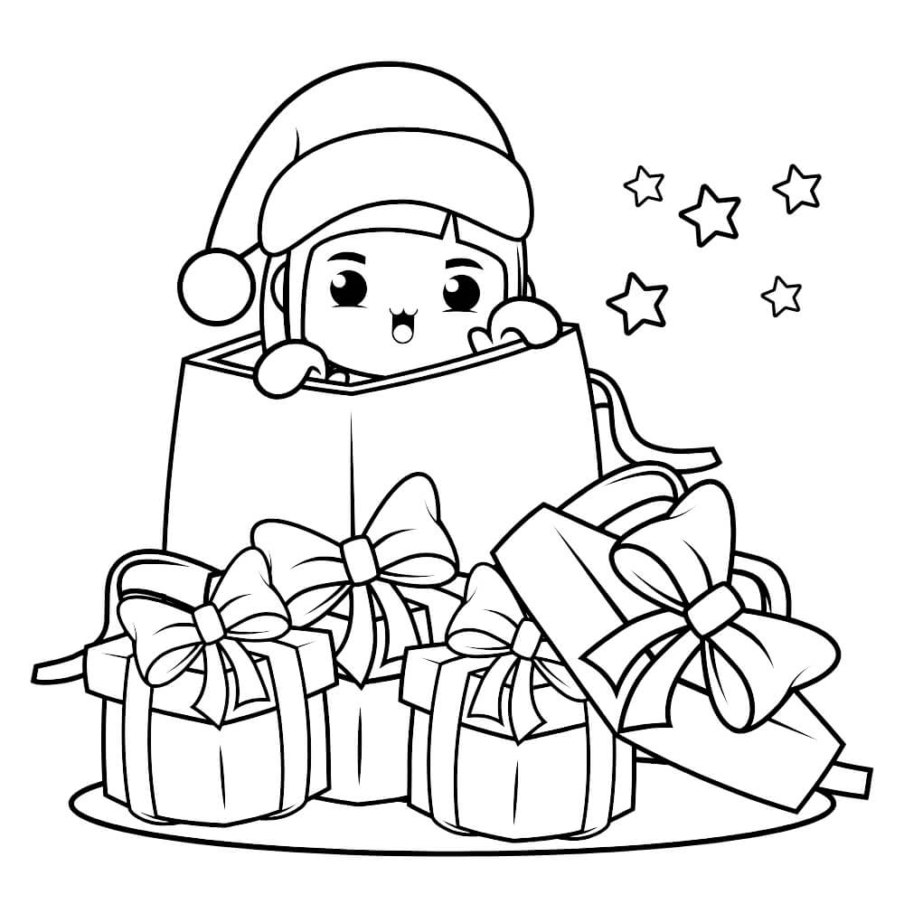 50 Cute Girls Christmas Coloring Pages 11