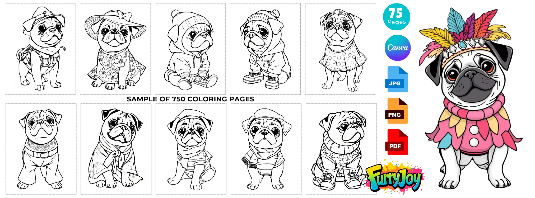 Furry Fashion Coloring Pack (plr) Fe2 2