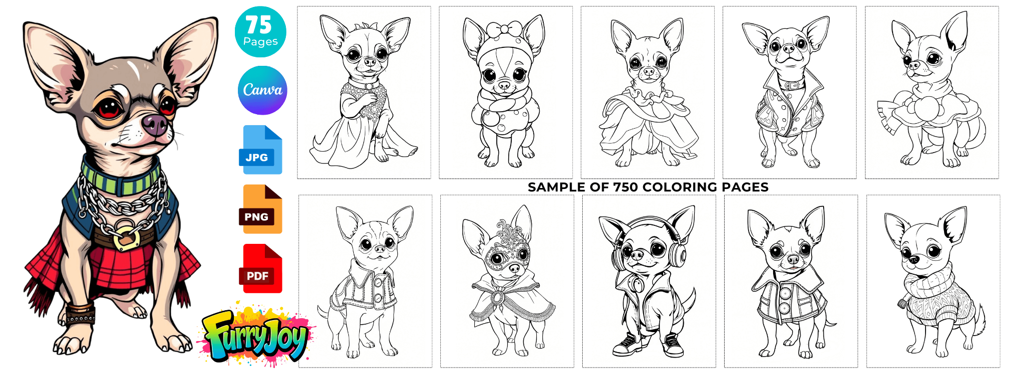 Furry Fashion Coloring Pack (plr) Fe2 3