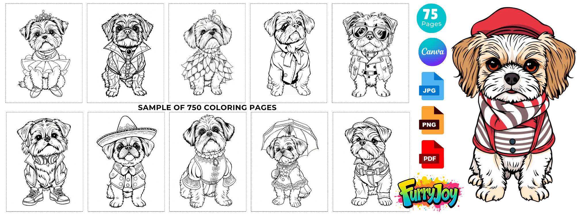 Furry Fashion Coloring Pack (plr) Fe2 4