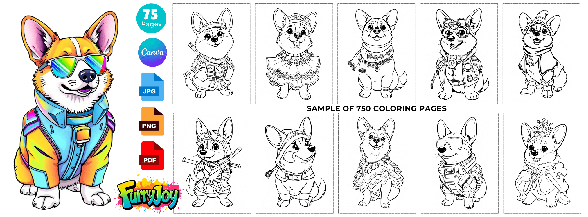 Furry Fashion Coloring Pack (plr) Fe2 5