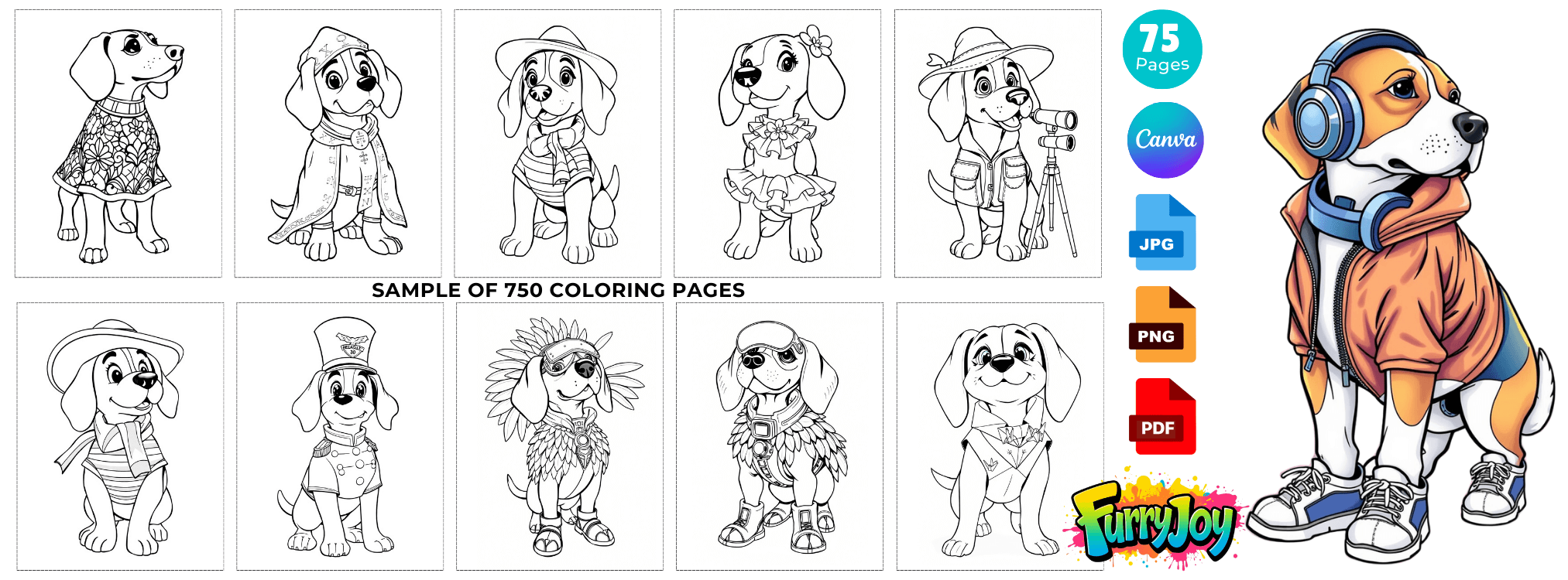 Furry Fashion Coloring Pack (plr) Fe2 6