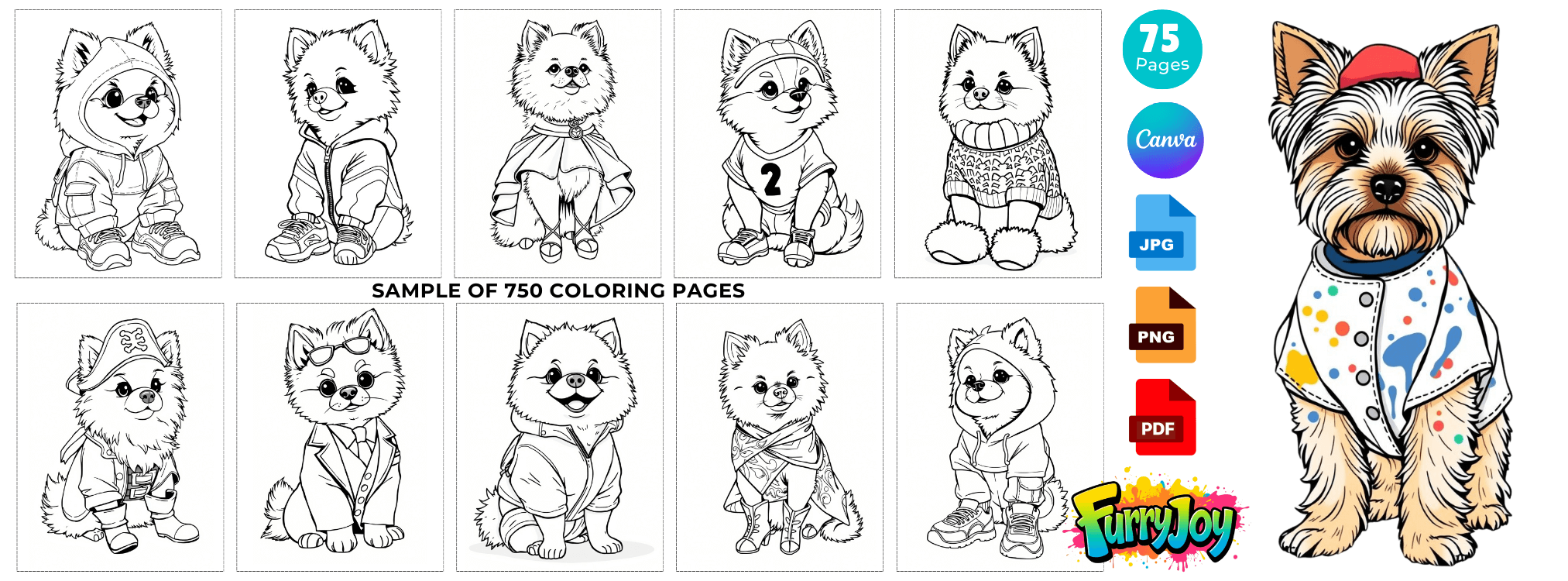 Furry Fashion Coloring Pack (plr) Fe2 8